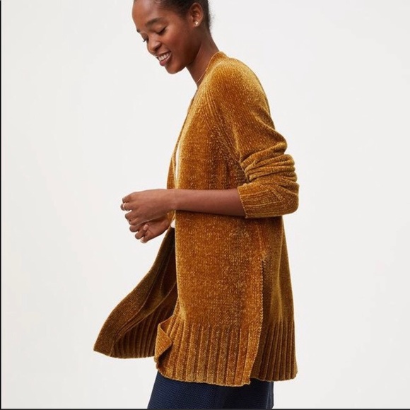 loft chenille cardigan